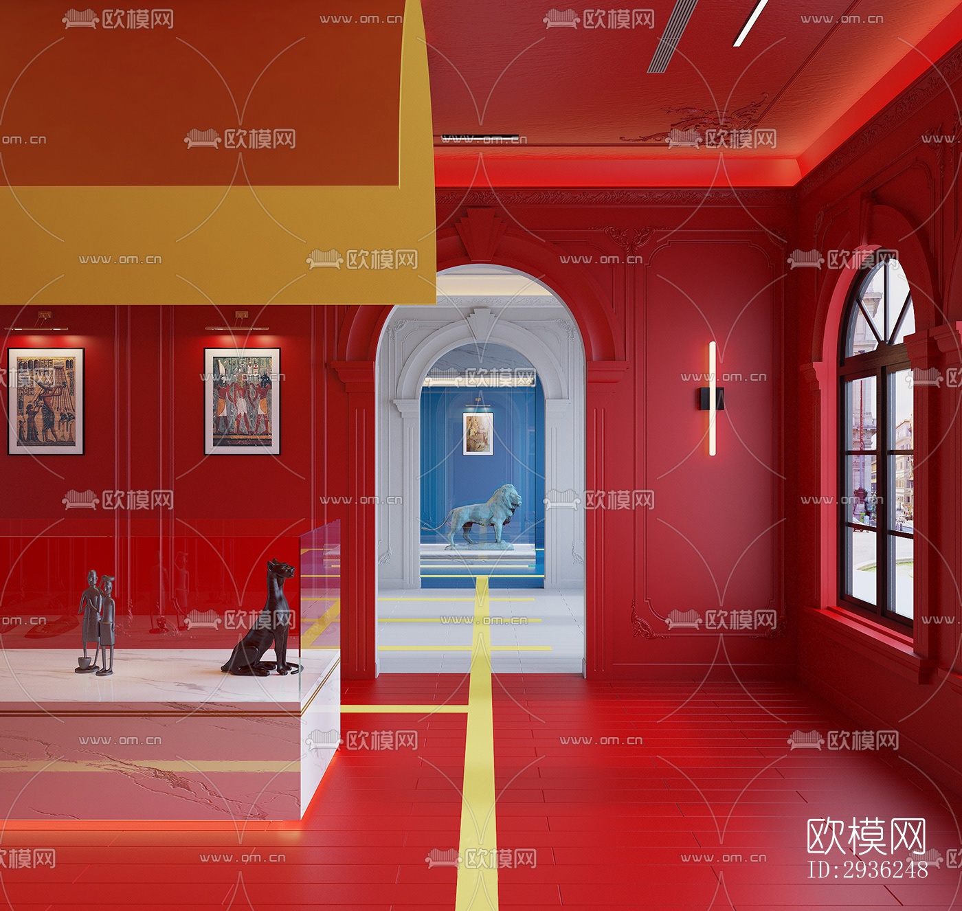 后现代美术博物馆效果图下载（渲染图18）