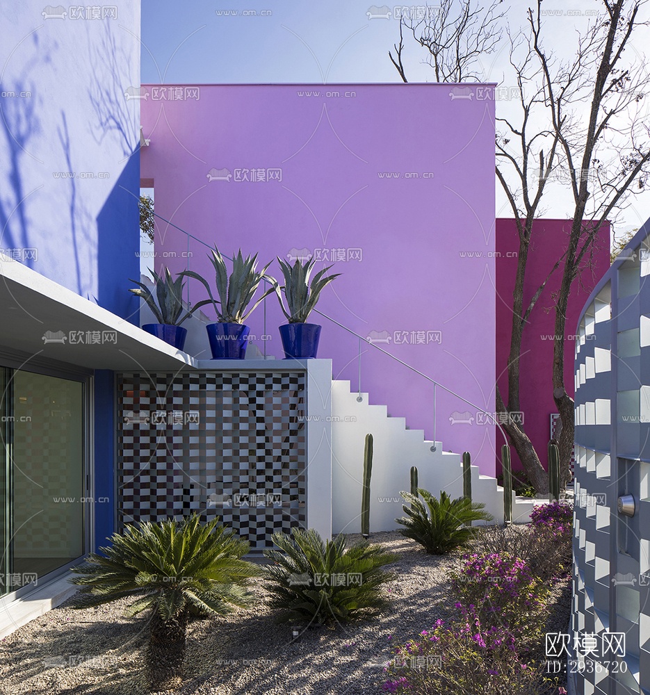 现代居住建筑效果图下载（渲染图18）