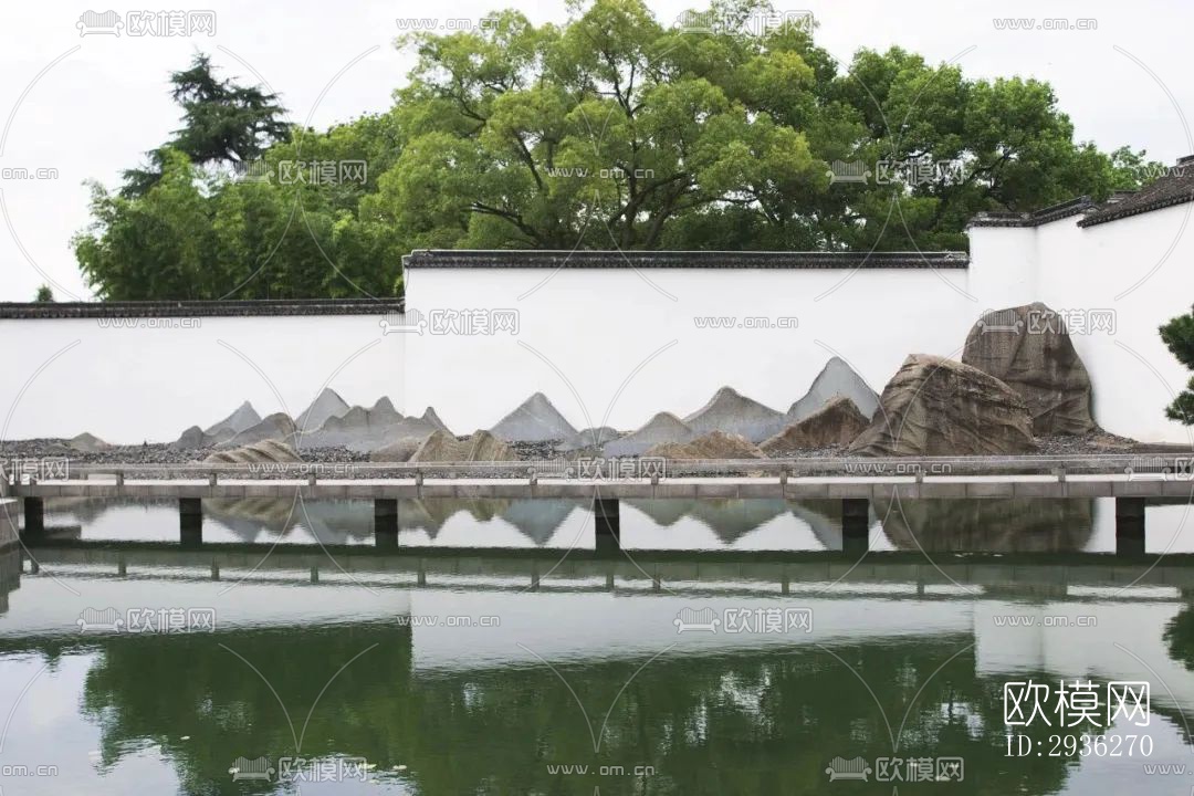 新中式美术博物馆效果图下载（渲染图4）