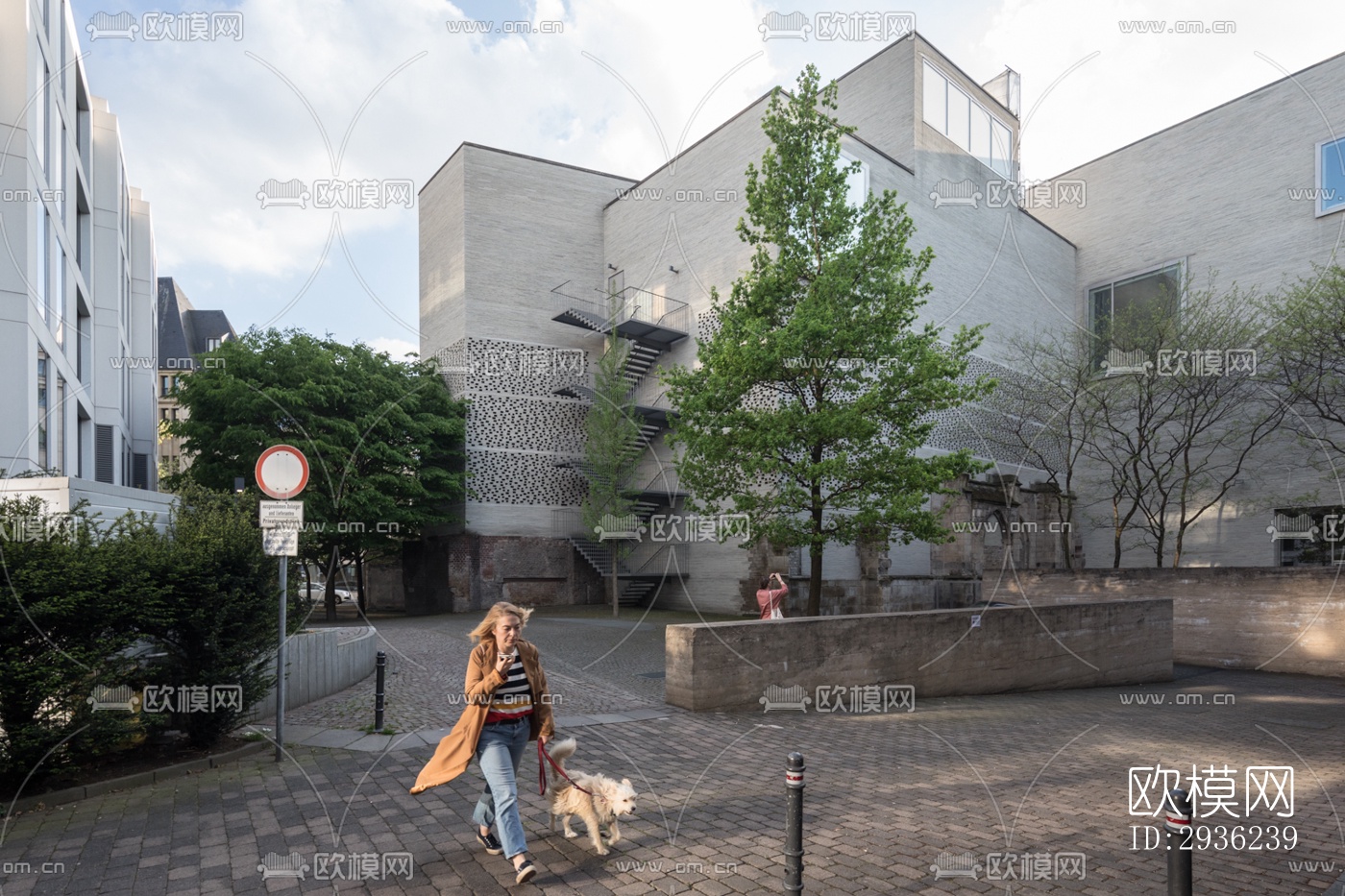 中古风美术博物馆效果图下载（渲染图10）