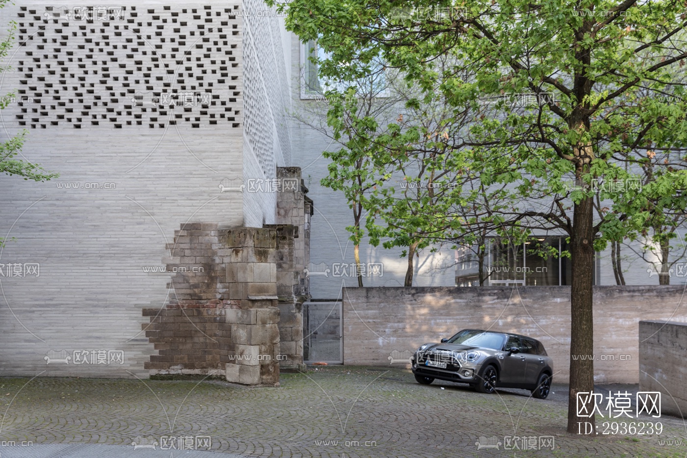 中古风美术博物馆效果图下载（渲染图13）