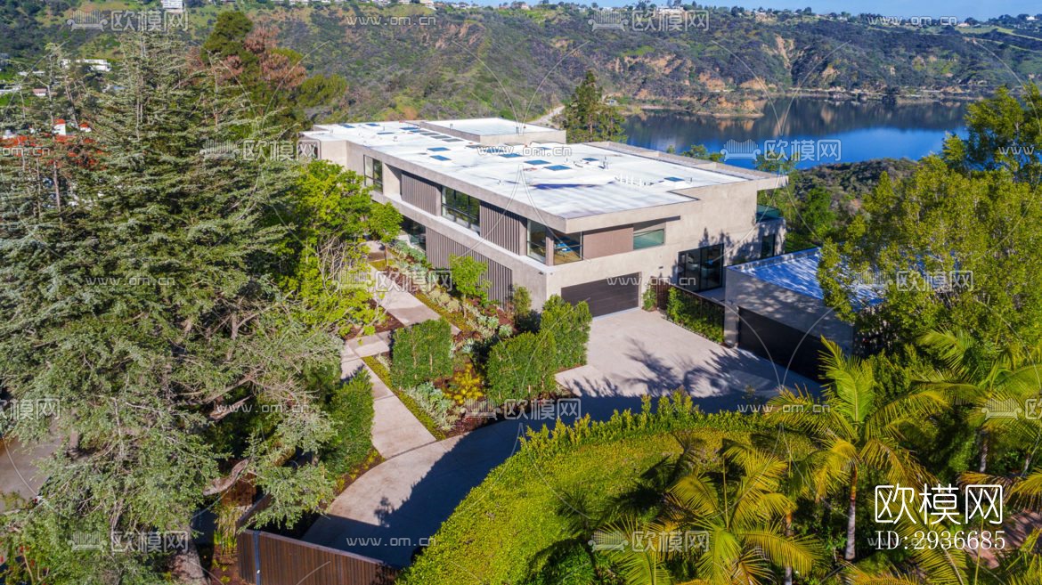 现代居住建筑效果图下载（渲染图7）