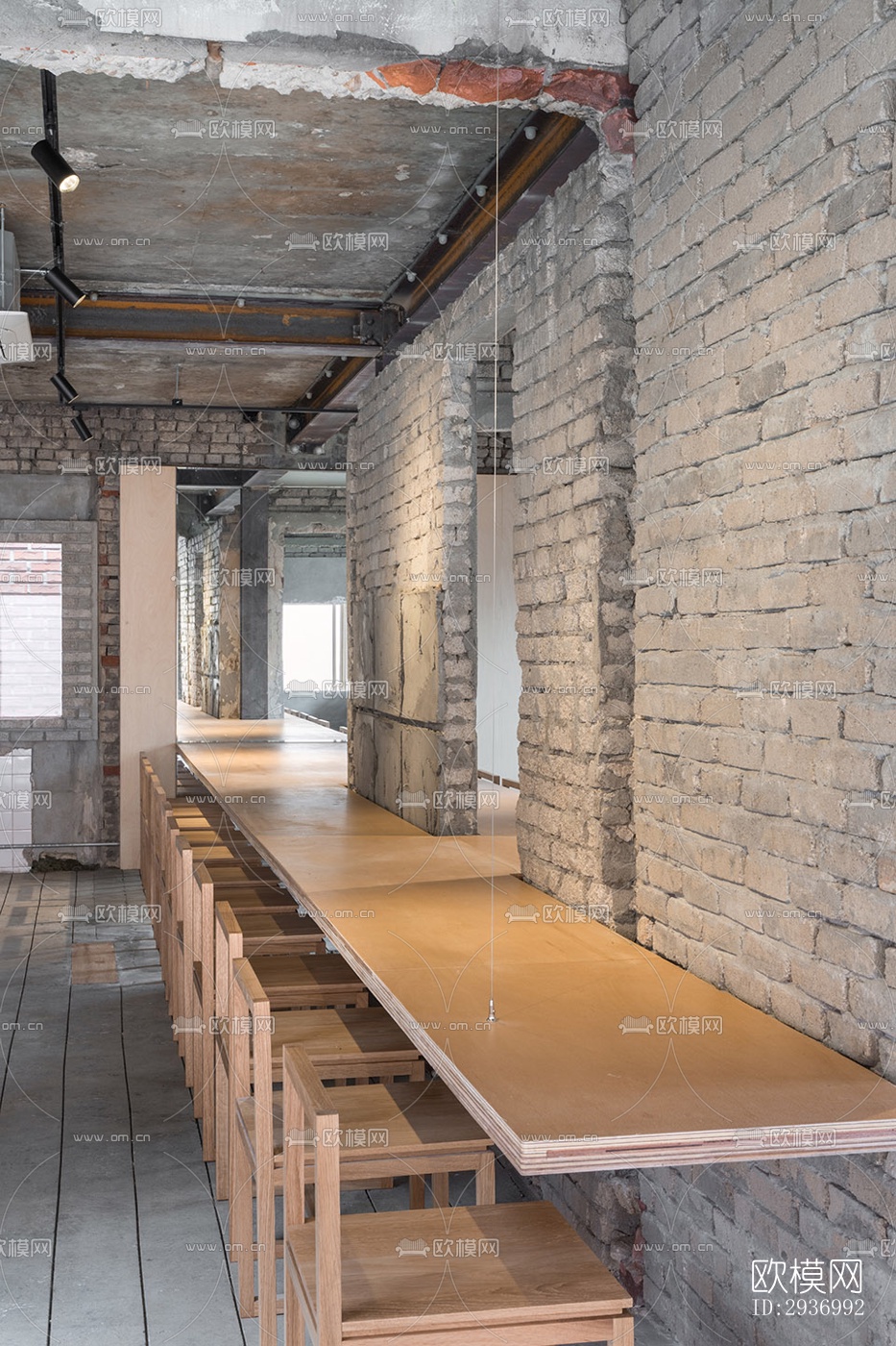 工业风咖啡奶茶效果图下载（渲染图8）