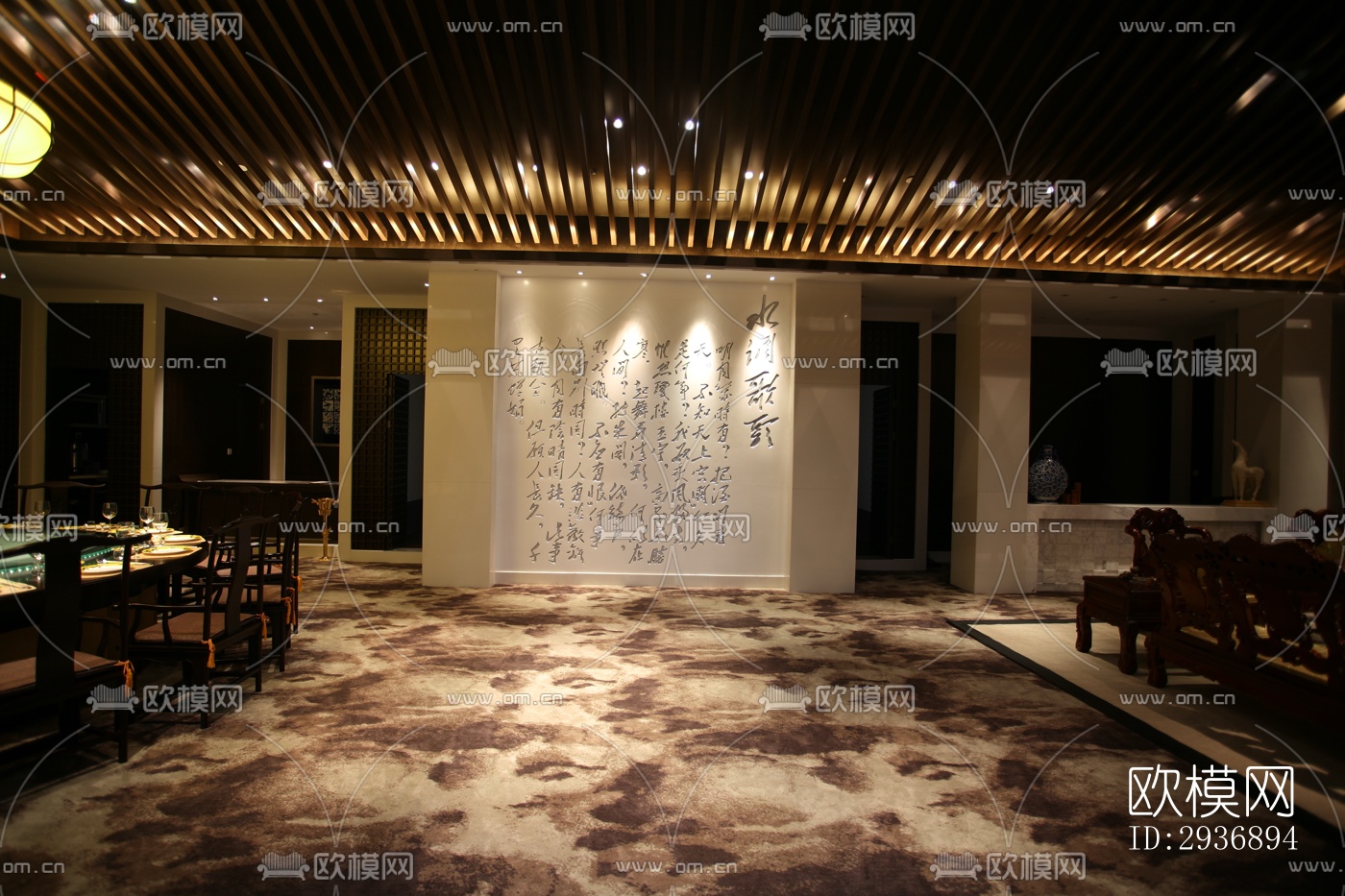 中式中餐厅效果图下载（渲染图15）