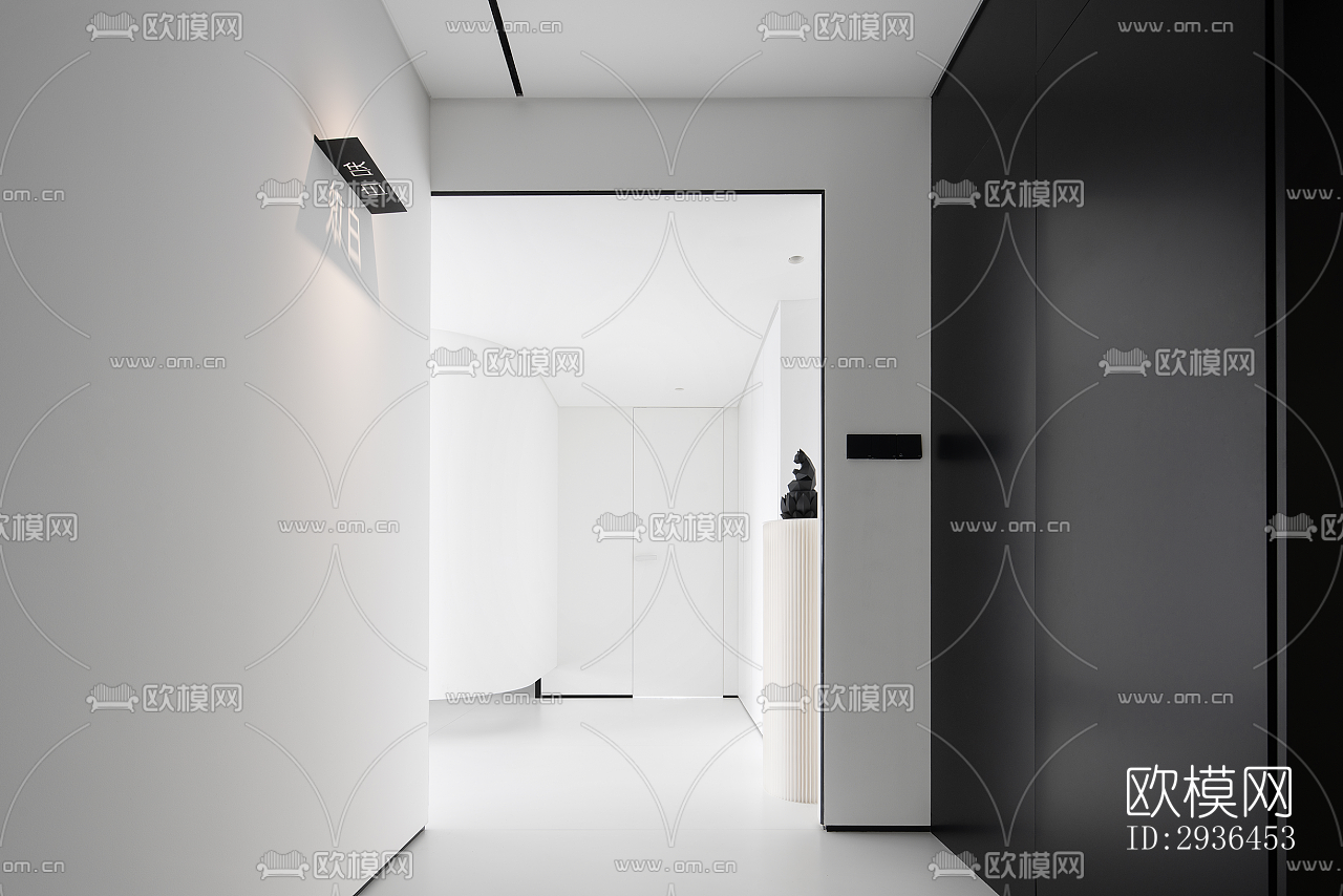 现代办公区效果图下载（渲染图2）