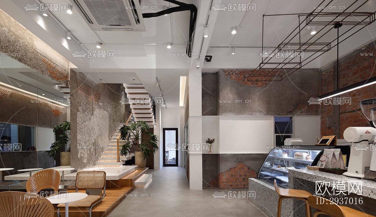 工业风咖啡奶茶效果图下载（渲染图17）