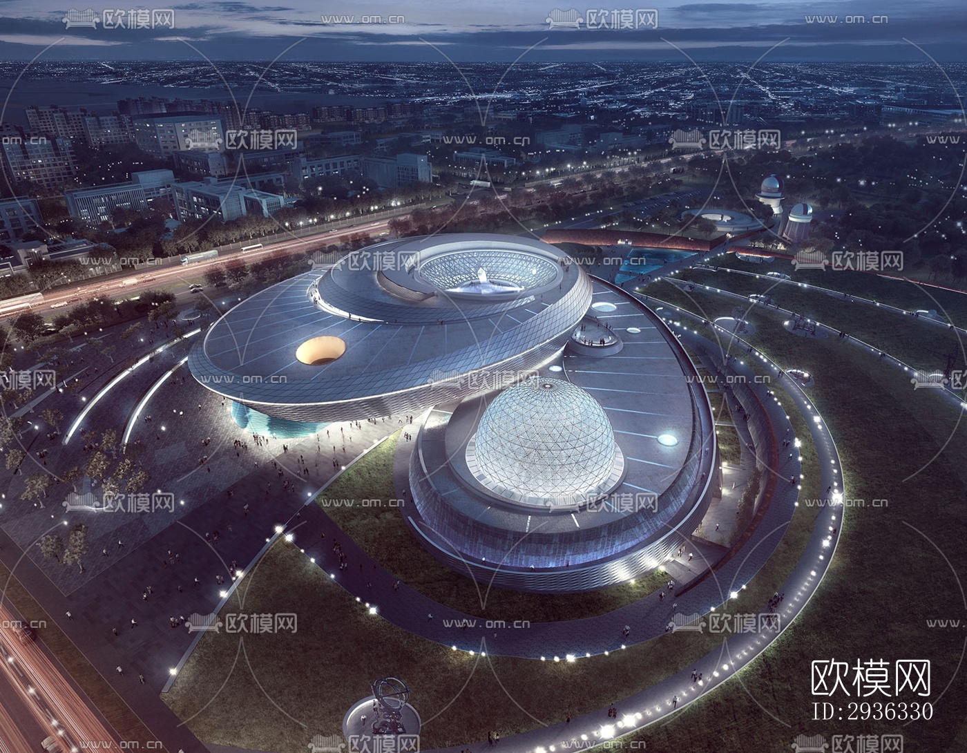 现代美术博物馆效果图下载（渲染图17）