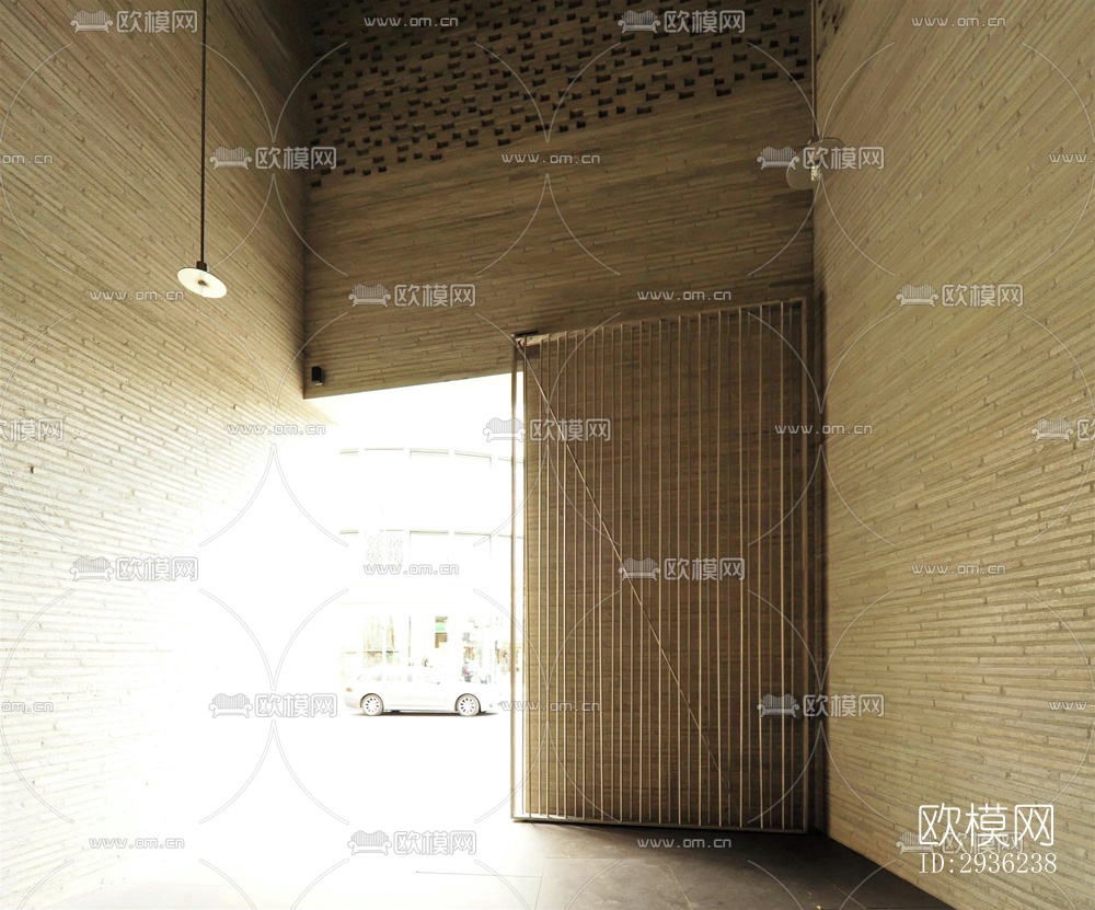 中古风美术博物馆效果图下载（渲染图17）