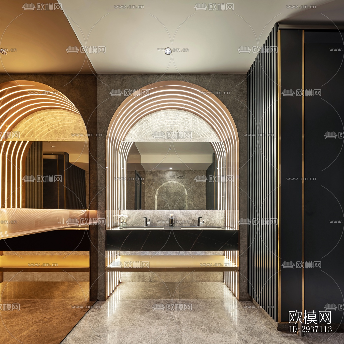 后现代西餐厅效果图下载（渲染图14）