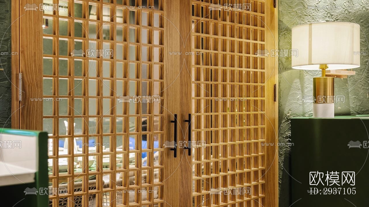 东南亚西餐厅效果图下载（渲染图9）