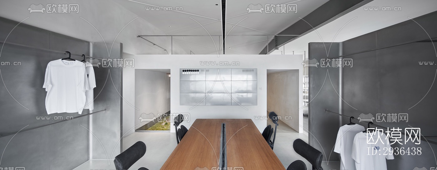 工业风办公区效果图下载（渲染图20）