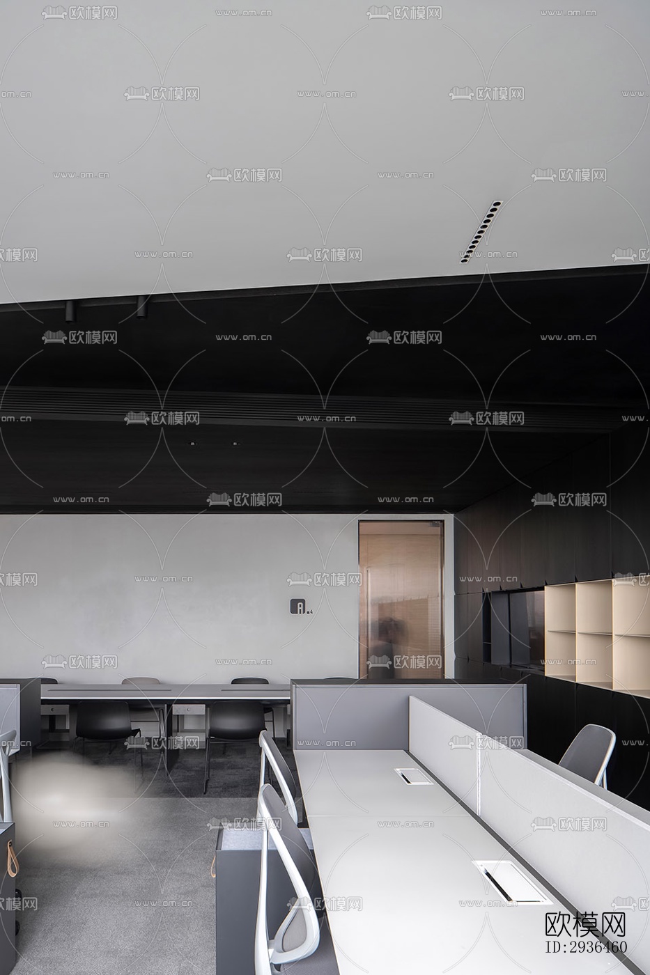 现代办公区效果图下载（渲染图18）