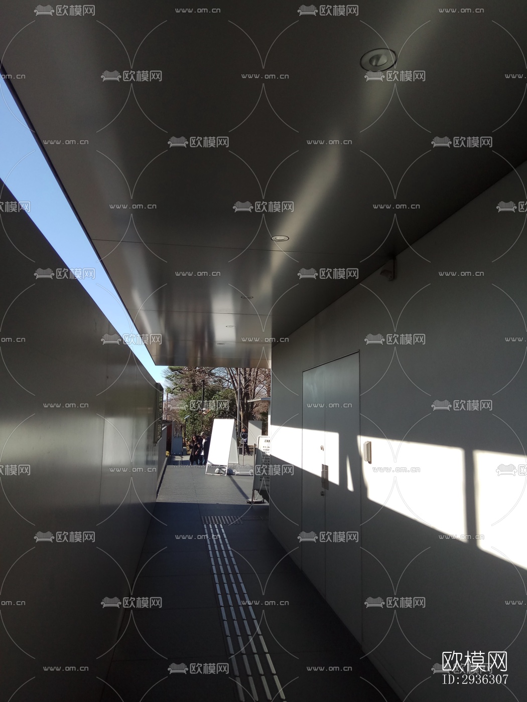 日式美术博物馆效果图下载（渲染图2）