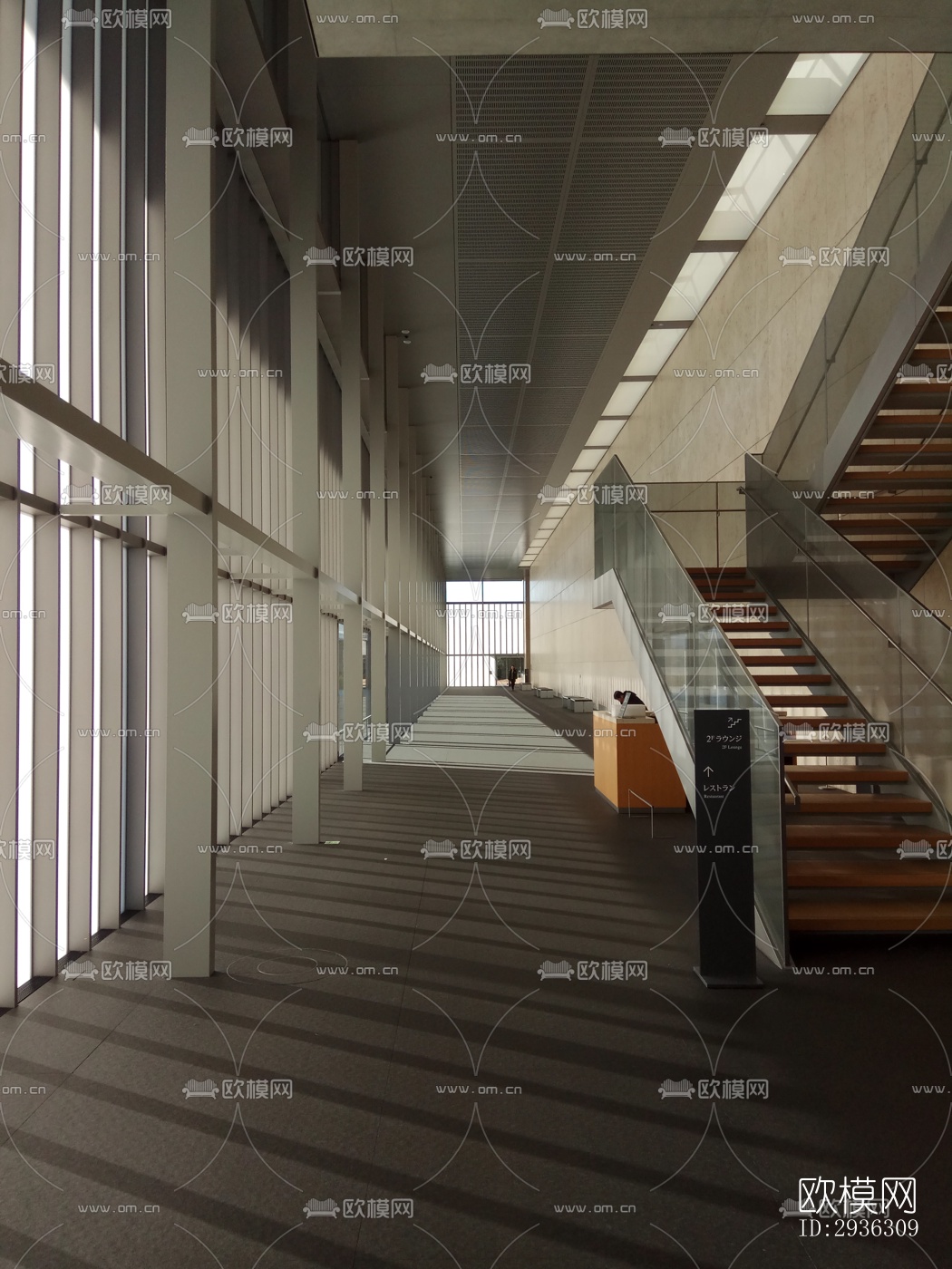 日式美术博物馆效果图下载（渲染图13）