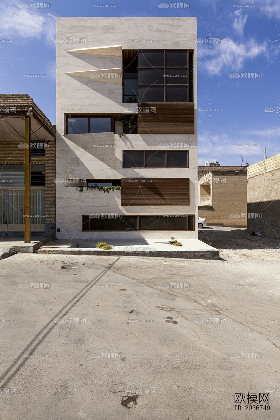 现代居住建筑效果图下载（渲染图15）