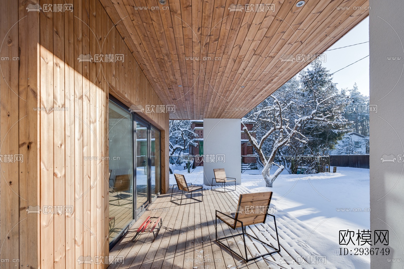 现代居住建筑效果图下载（渲染图20）