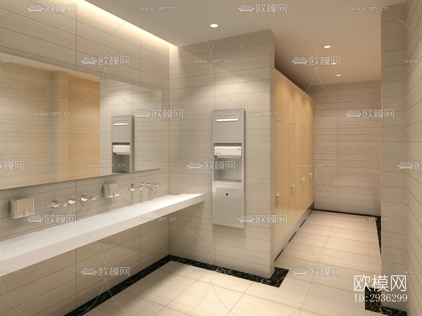 新中式美术博物馆效果图下载（渲染图5）