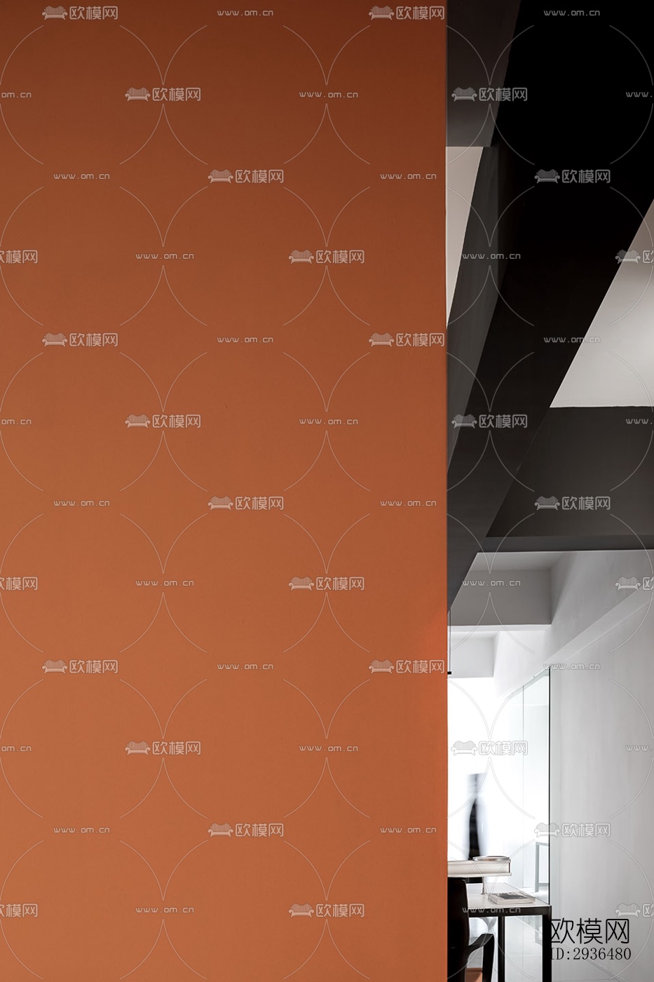 现代办公区效果图下载（渲染图4）