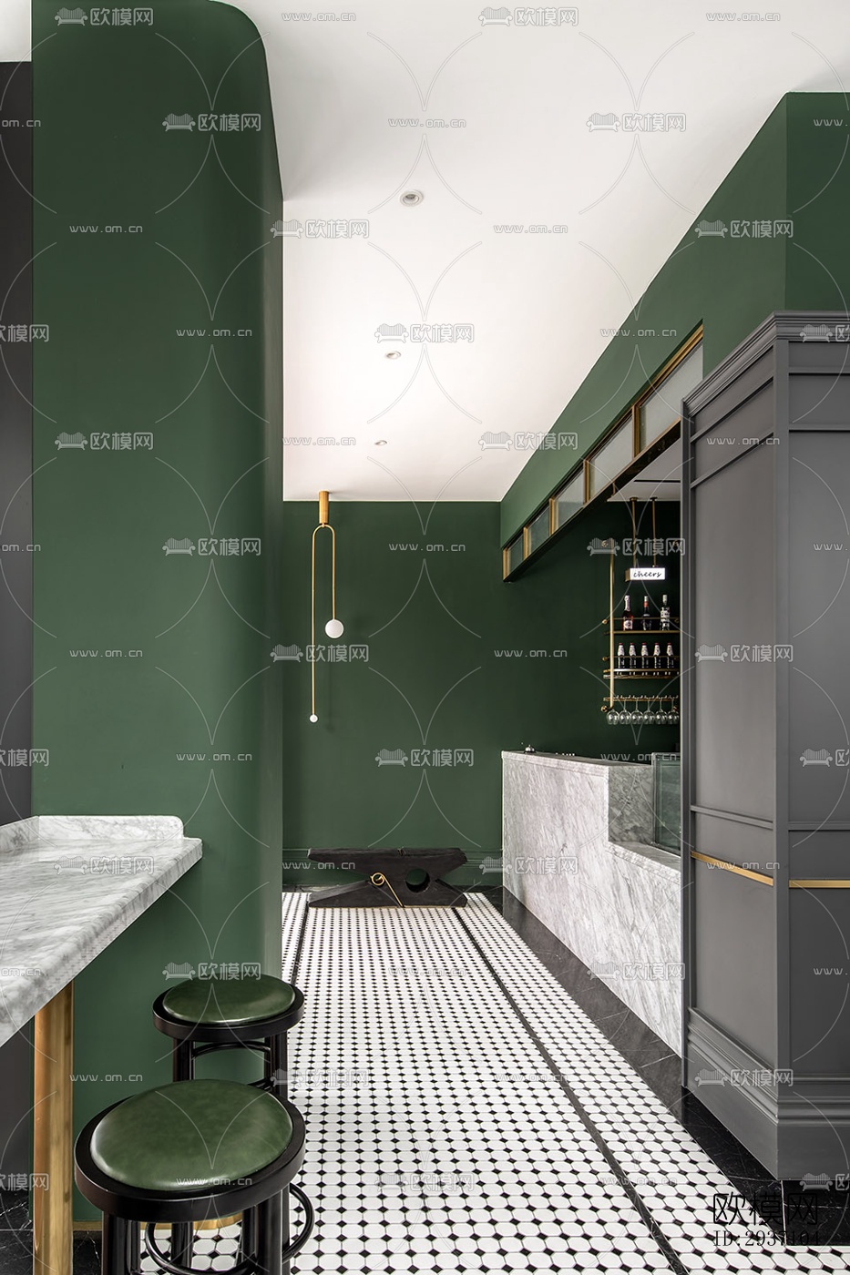 东南亚西餐厅效果图下载（渲染图10）