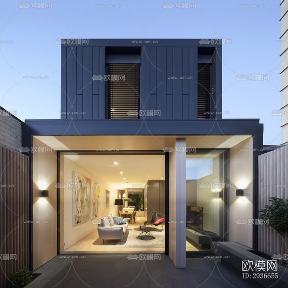 現(xiàn)代居住建筑效果圖下載(渲染圖1)