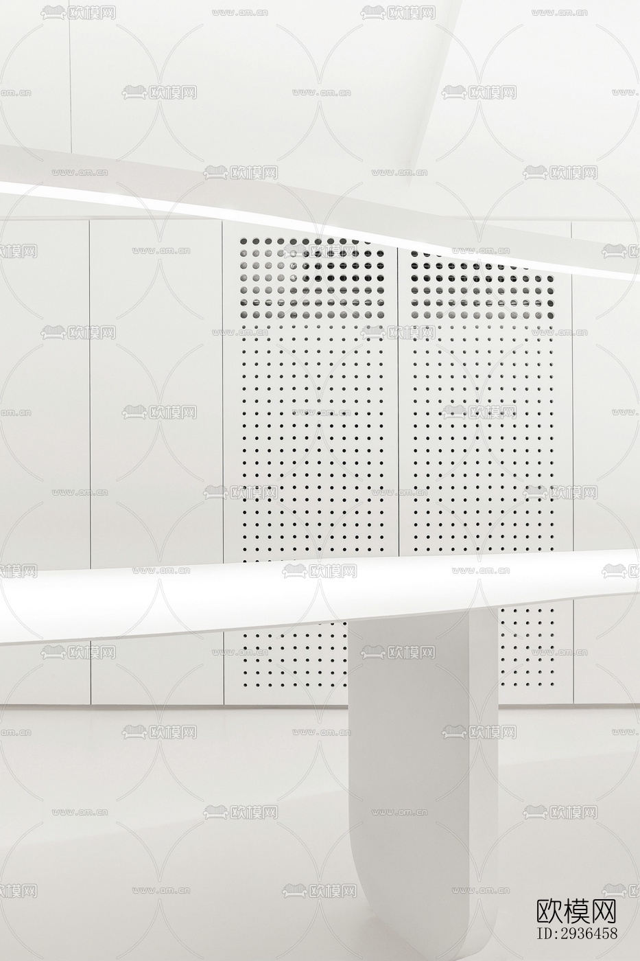 现代办公区效果图下载（渲染图6）