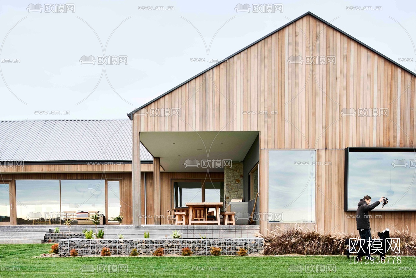 现代居住建筑效果图下载（渲染图6）