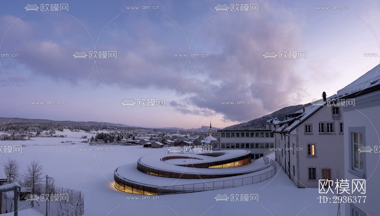 现代美术博物馆效果图下载（渲染图14）