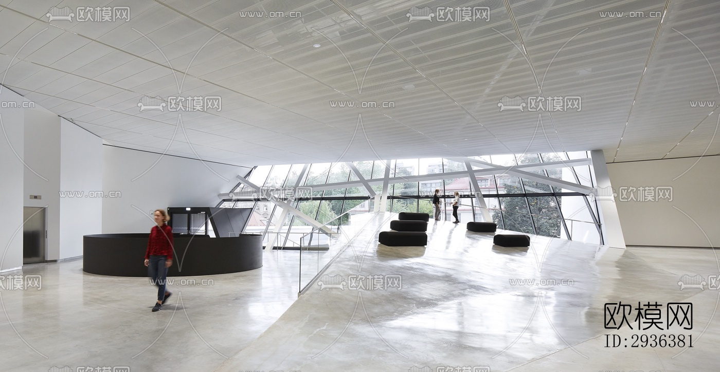 高级灰美术博物馆效果图下载（渲染图14）