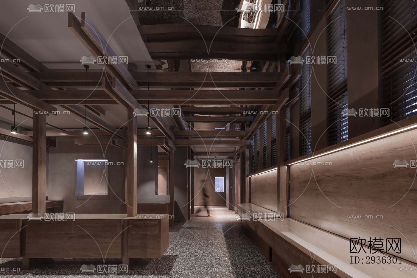 新中式美术博物馆效果图下载（渲染图3）