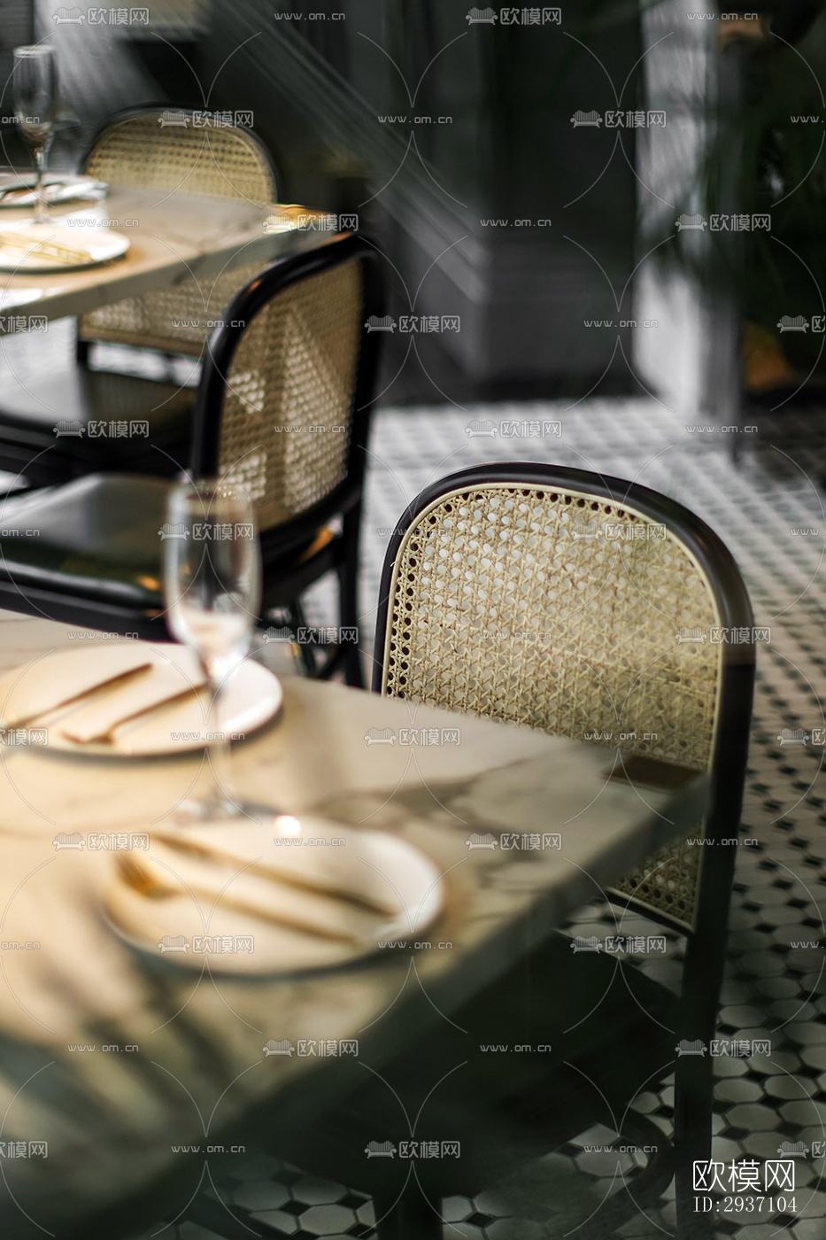 东南亚西餐厅效果图下载（渲染图13）