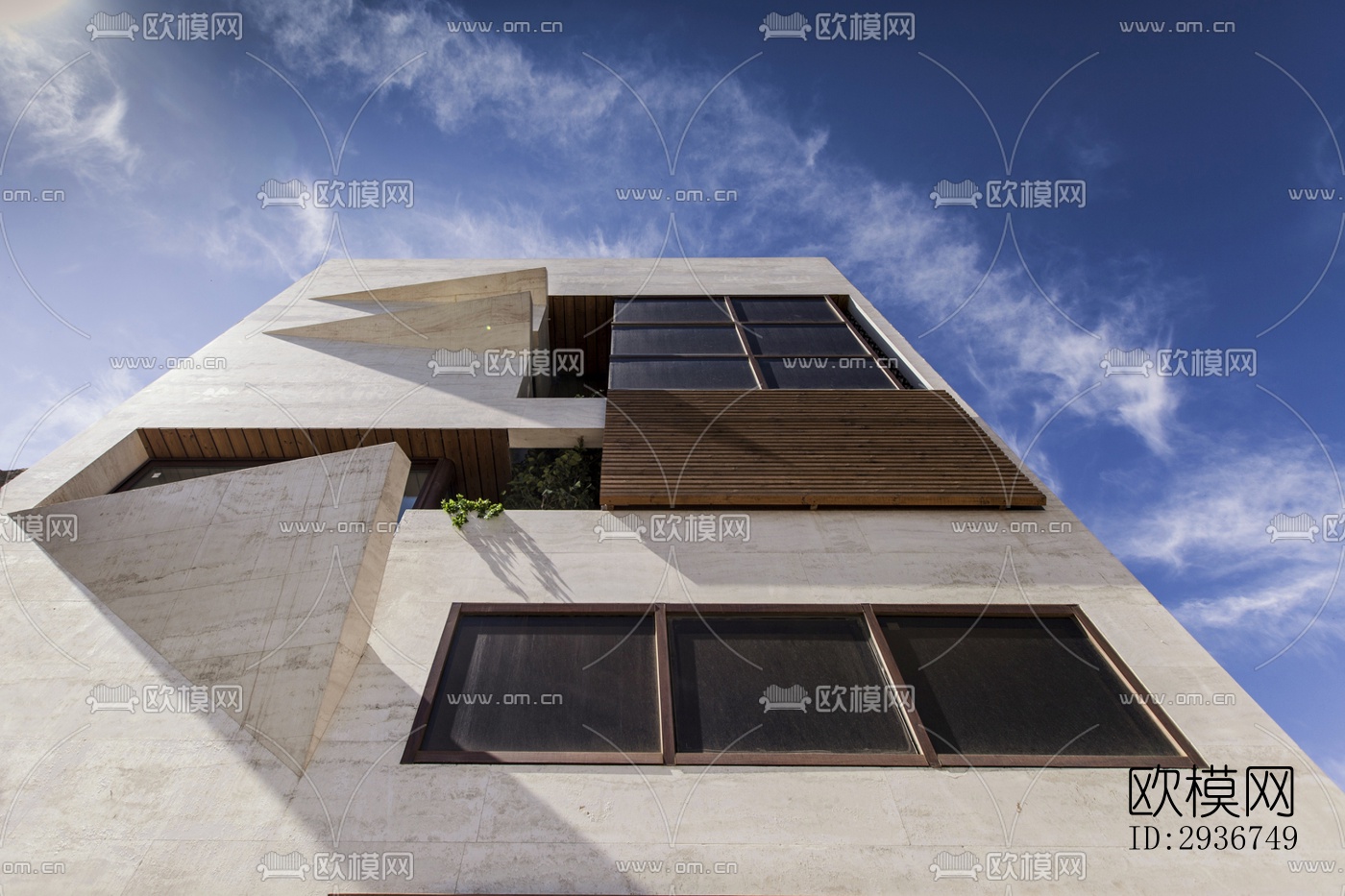 现代居住建筑效果图下载（渲染图17）