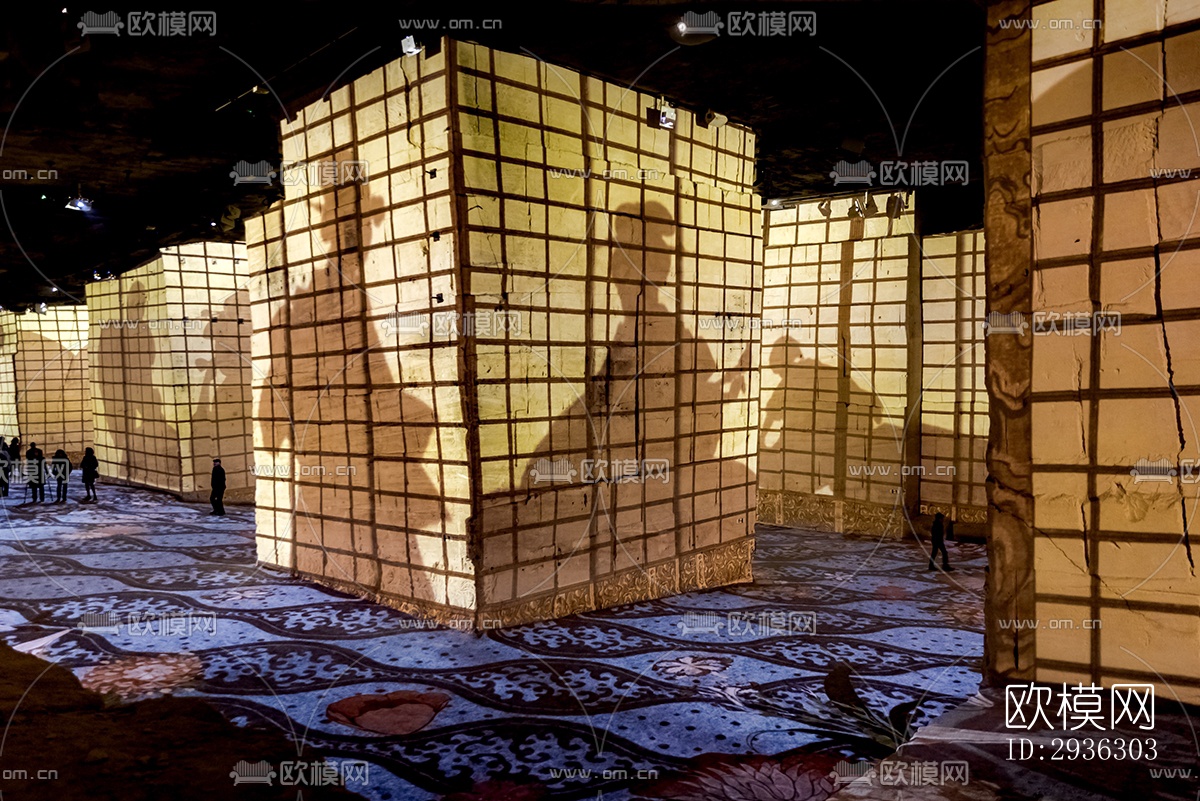 日式美术博物馆效果图下载（渲染图1）