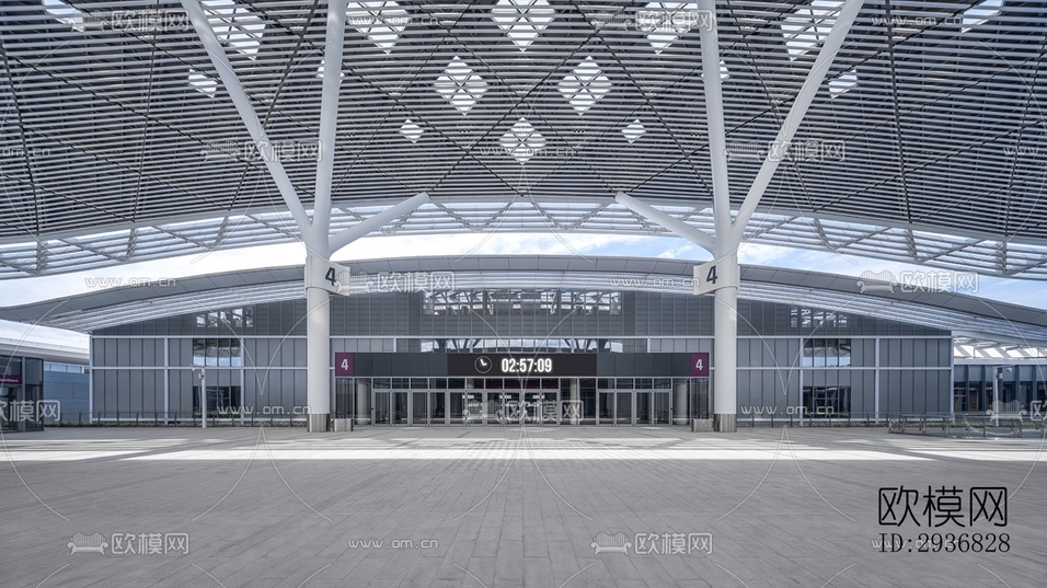 現(xiàn)代文體建筑效果圖下載(渲染圖18)