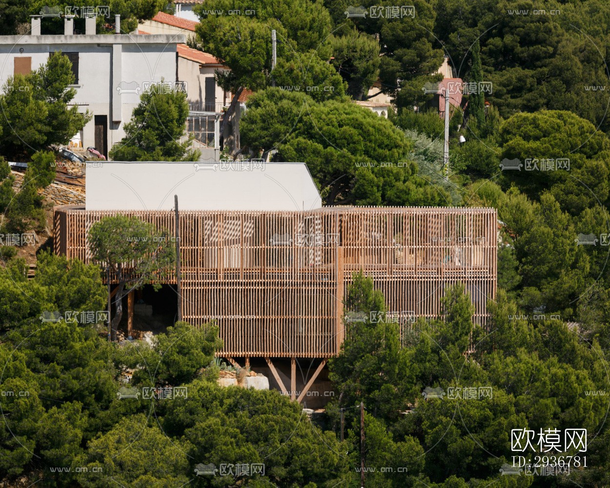 现代居住建筑效果图下载（渲染图7）