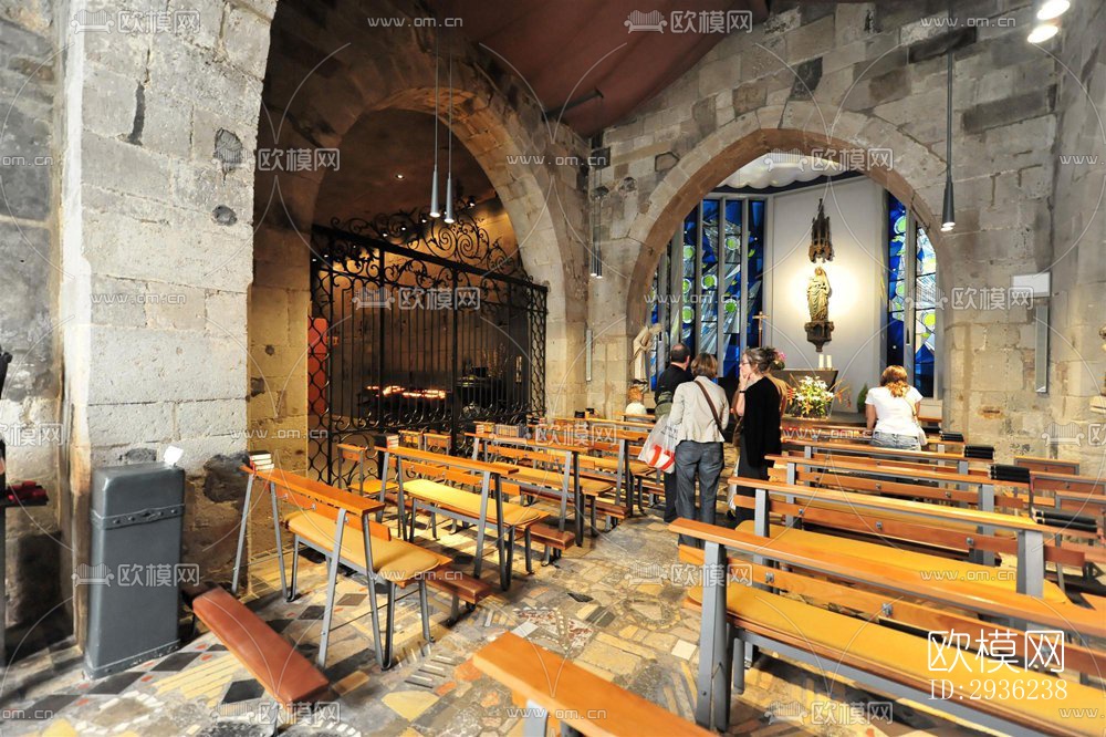 中古风美术博物馆效果图下载（渲染图19）