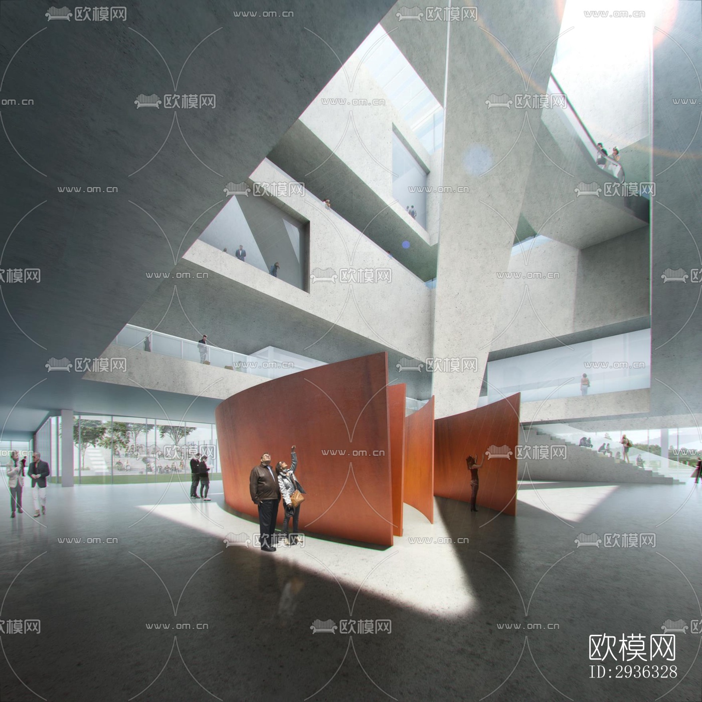 现代美术博物馆效果图下载（渲染图4）