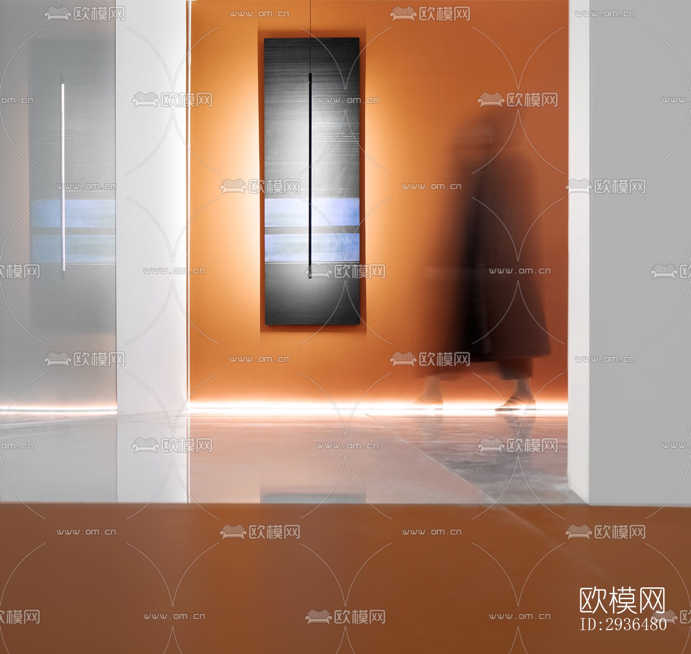 现代办公区效果图下载（渲染图11）