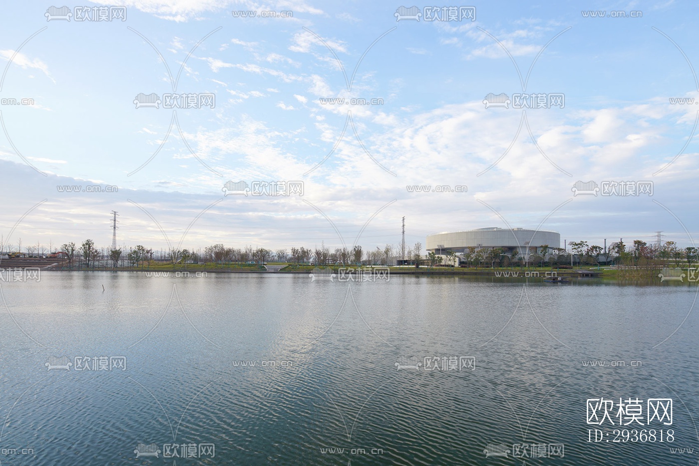 现代文体建筑效果图下载（渲染图13）