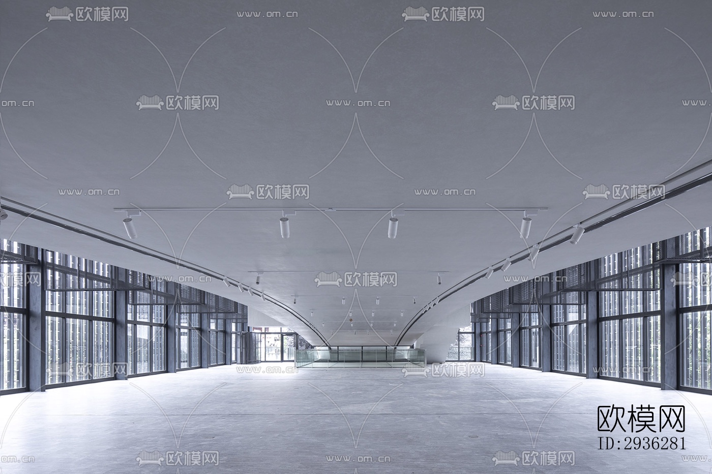 新中式美术博物馆效果图下载（渲染图5）