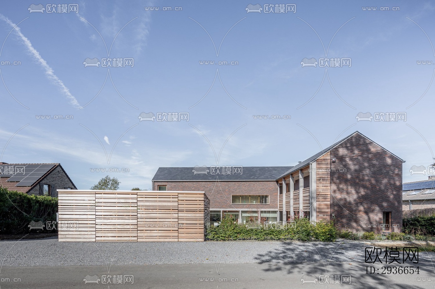 现代居住建筑效果图下载（渲染图8）