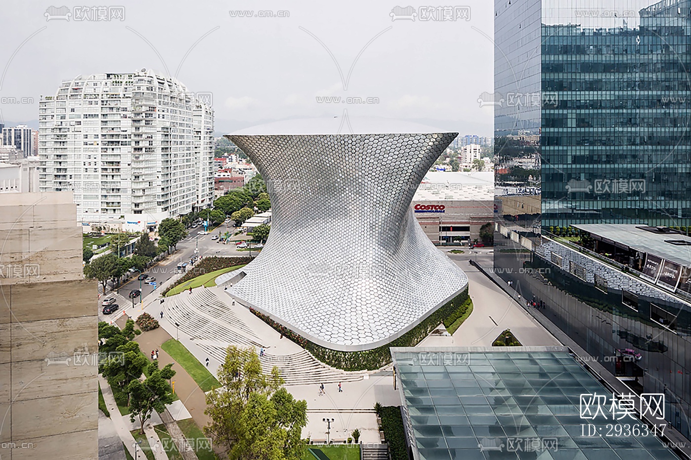 现代美术博物馆效果图下载（渲染图10）