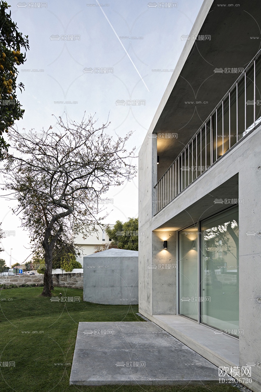 现代居住建筑效果图下载（渲染图7）