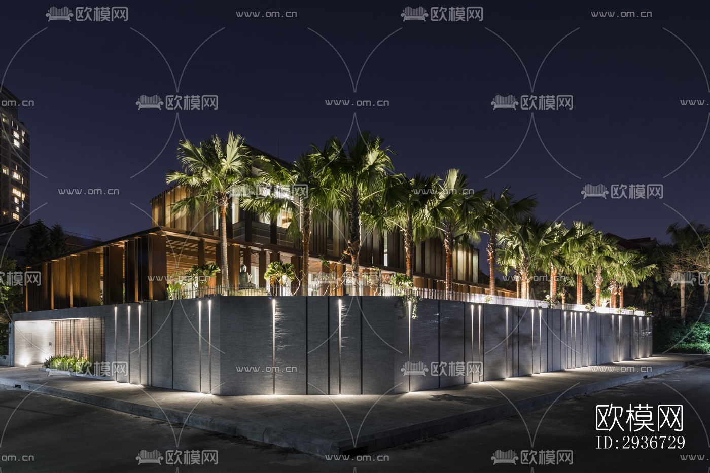 现代居住建筑效果图下载（渲染图7）