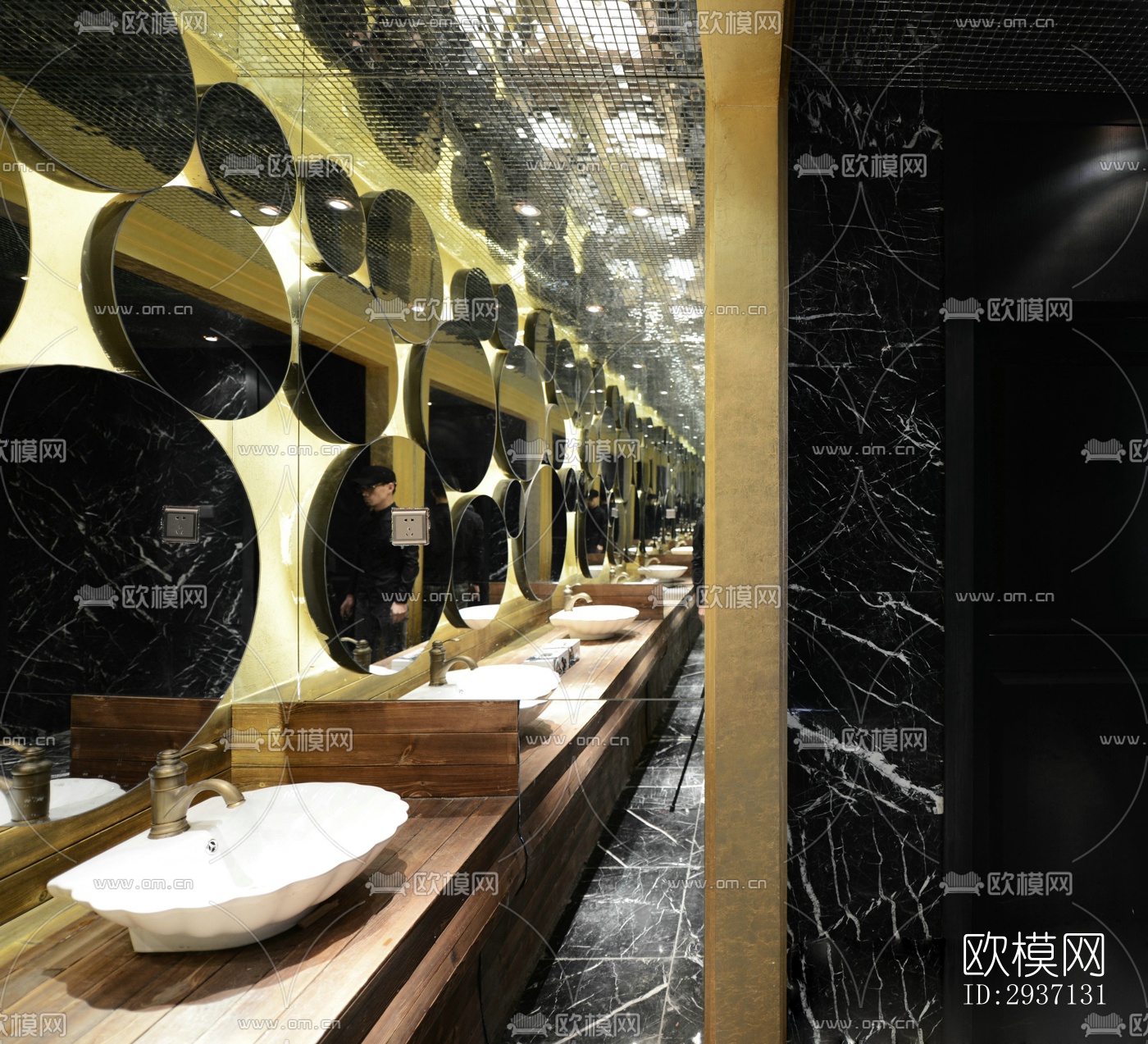 欧式西餐厅效果图下载（渲染图6）