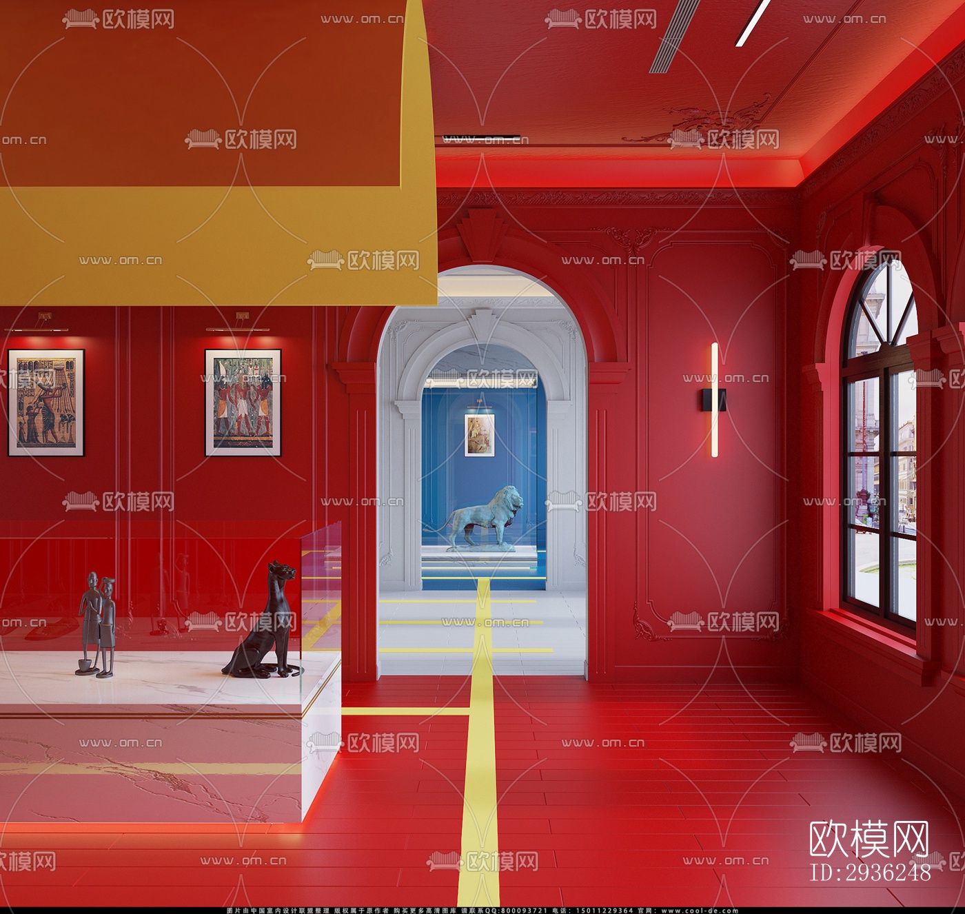 后现代美术博物馆效果图下载（渲染图11）