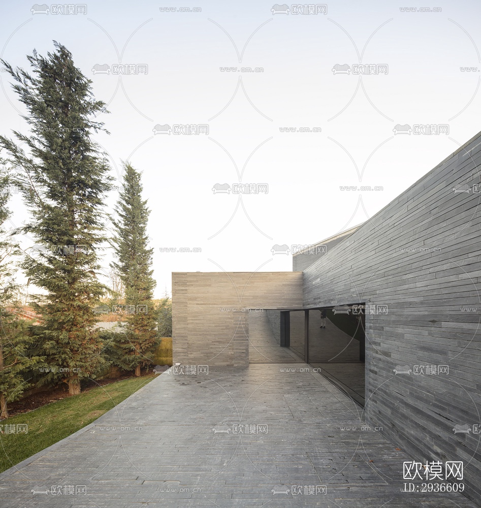 工业风居住建筑效果图下载（渲染图1）