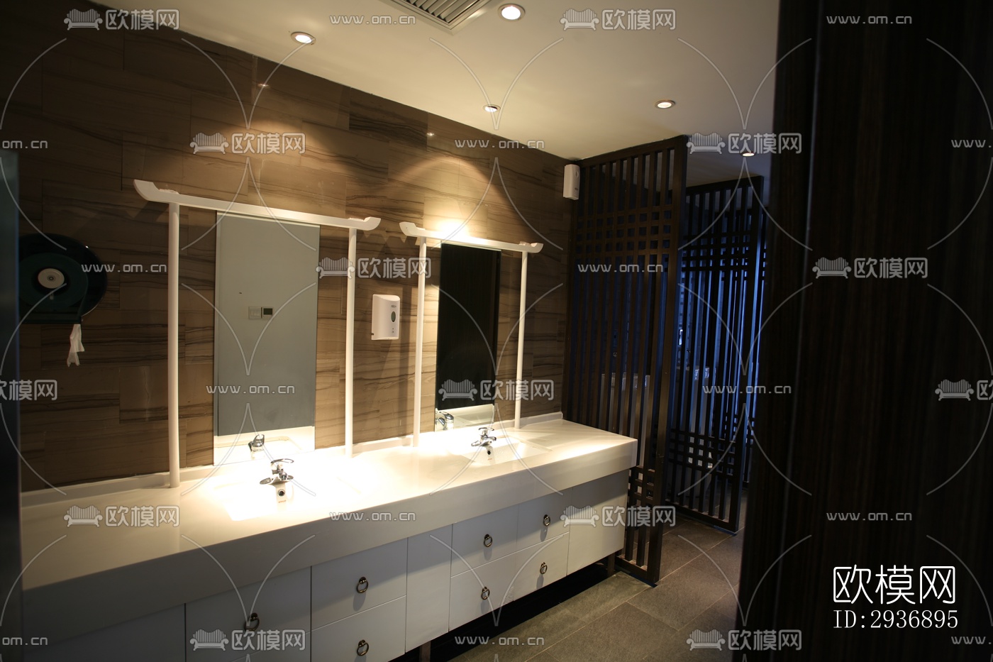 中式中餐厅效果图下载（渲染图4）