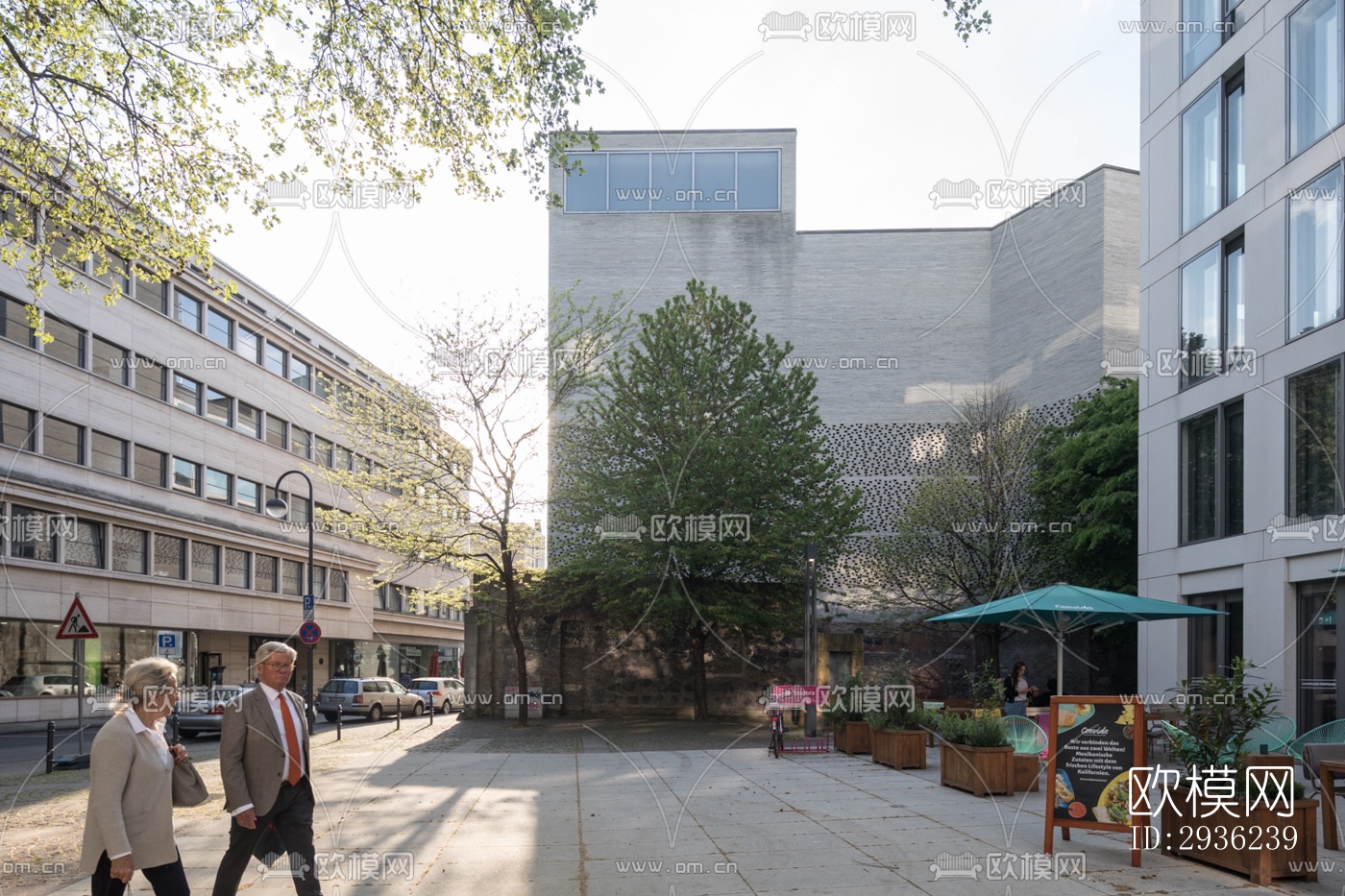 中古风美术博物馆效果图下载（渲染图11）