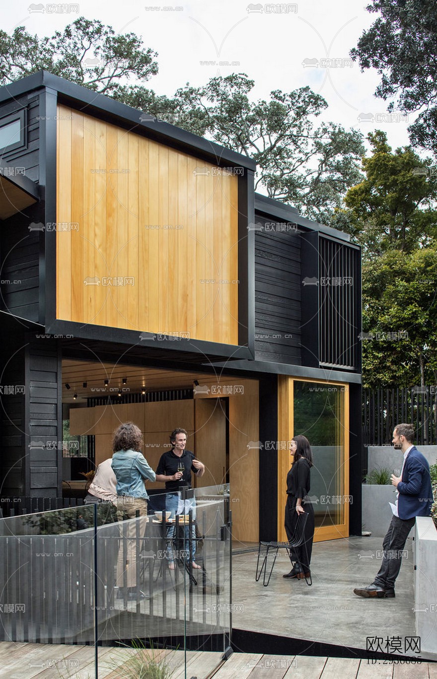 现代居住建筑效果图下载（渲染图4）