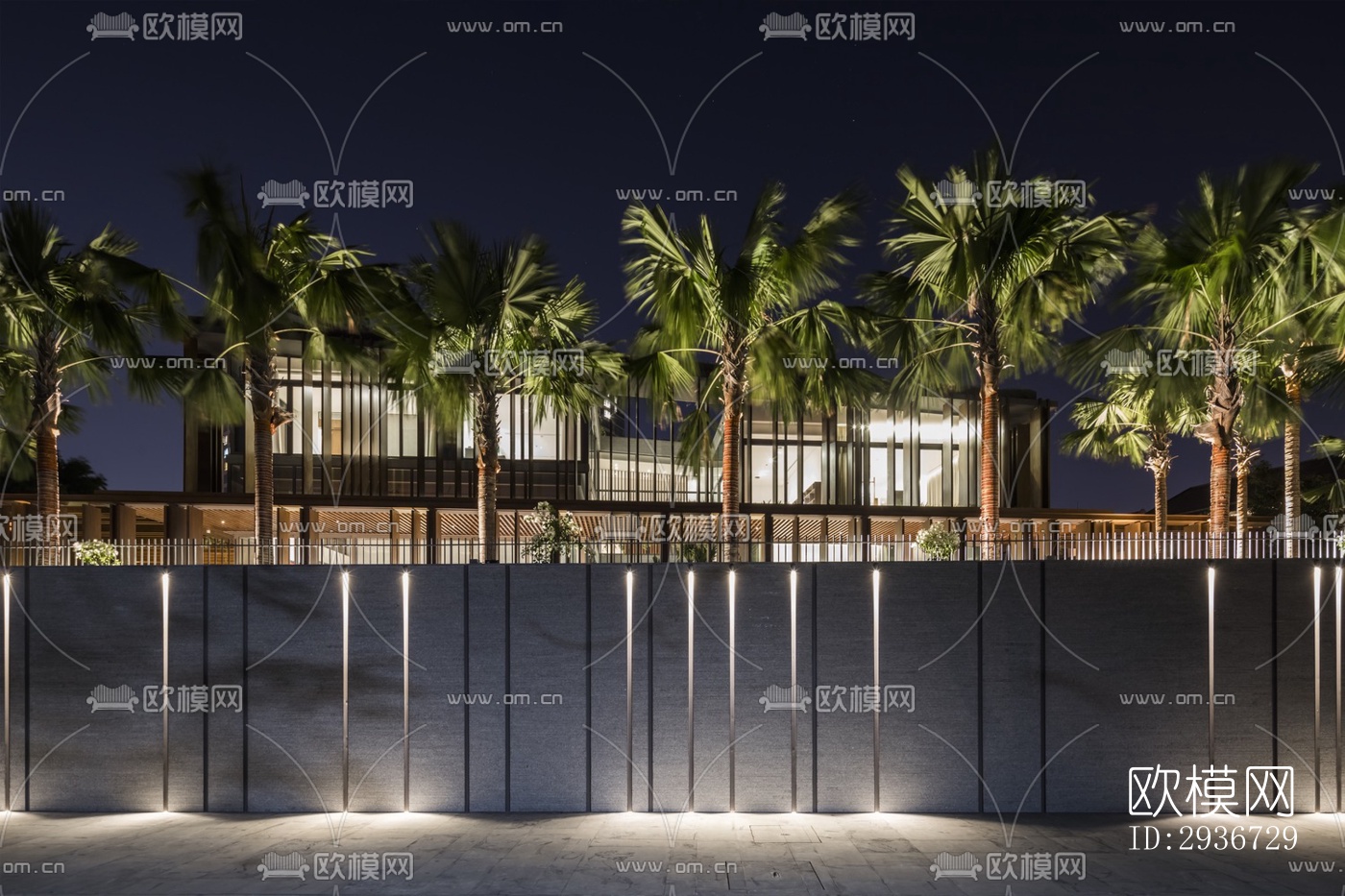 现代居住建筑效果图下载（渲染图8）